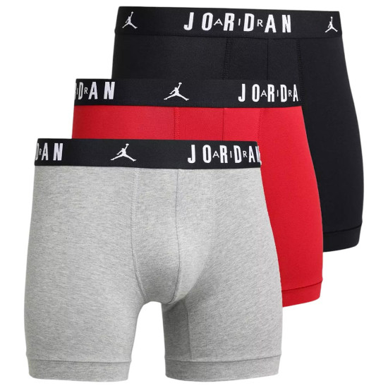 Jordan Ανδρικό εσώρουχο Flight Cotton Core Boxer Briefs 3-Pack